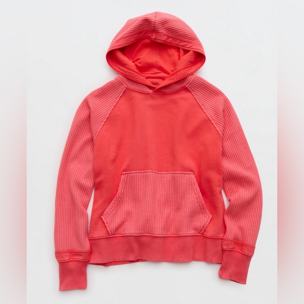 Women’s Aerie Essential Waffle hoodie, size Large